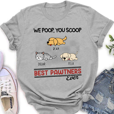 Best Pawtners Ever - Personalized Custom Women's T-shirt