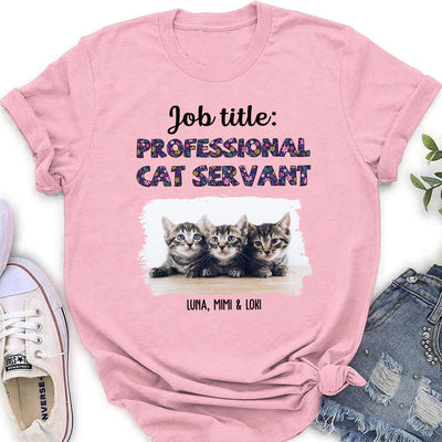 Professional Cat Servant - Personalized Custom Women's T-shirt