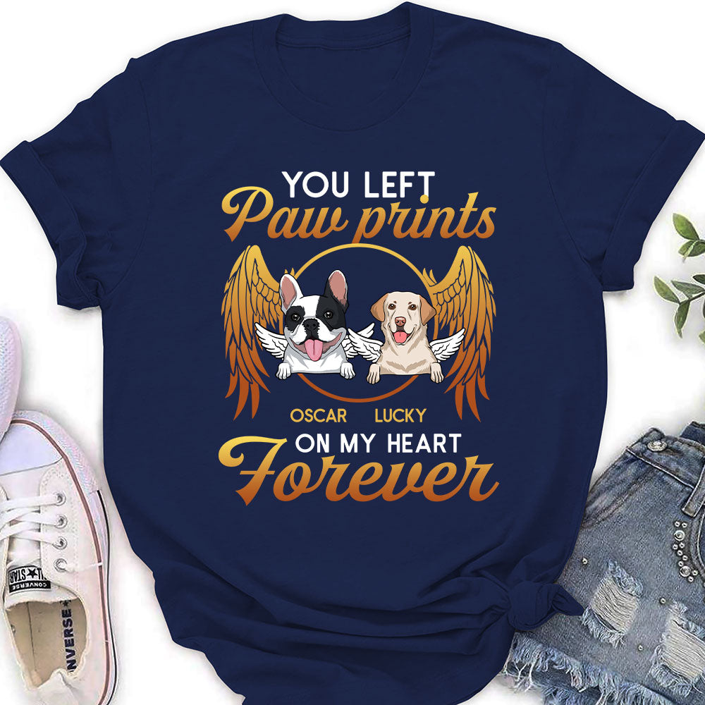On My Heart Forever - Personalized Custom Women's T-shirt