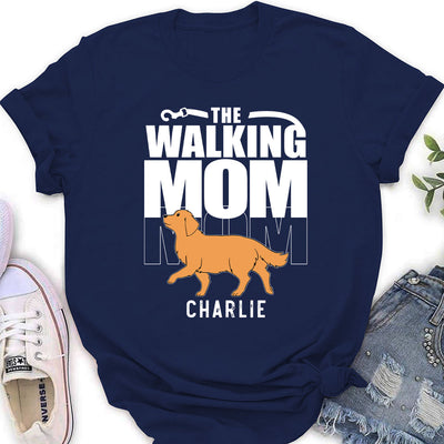 Walking Mom - Personalized Custom Women's T-shirt