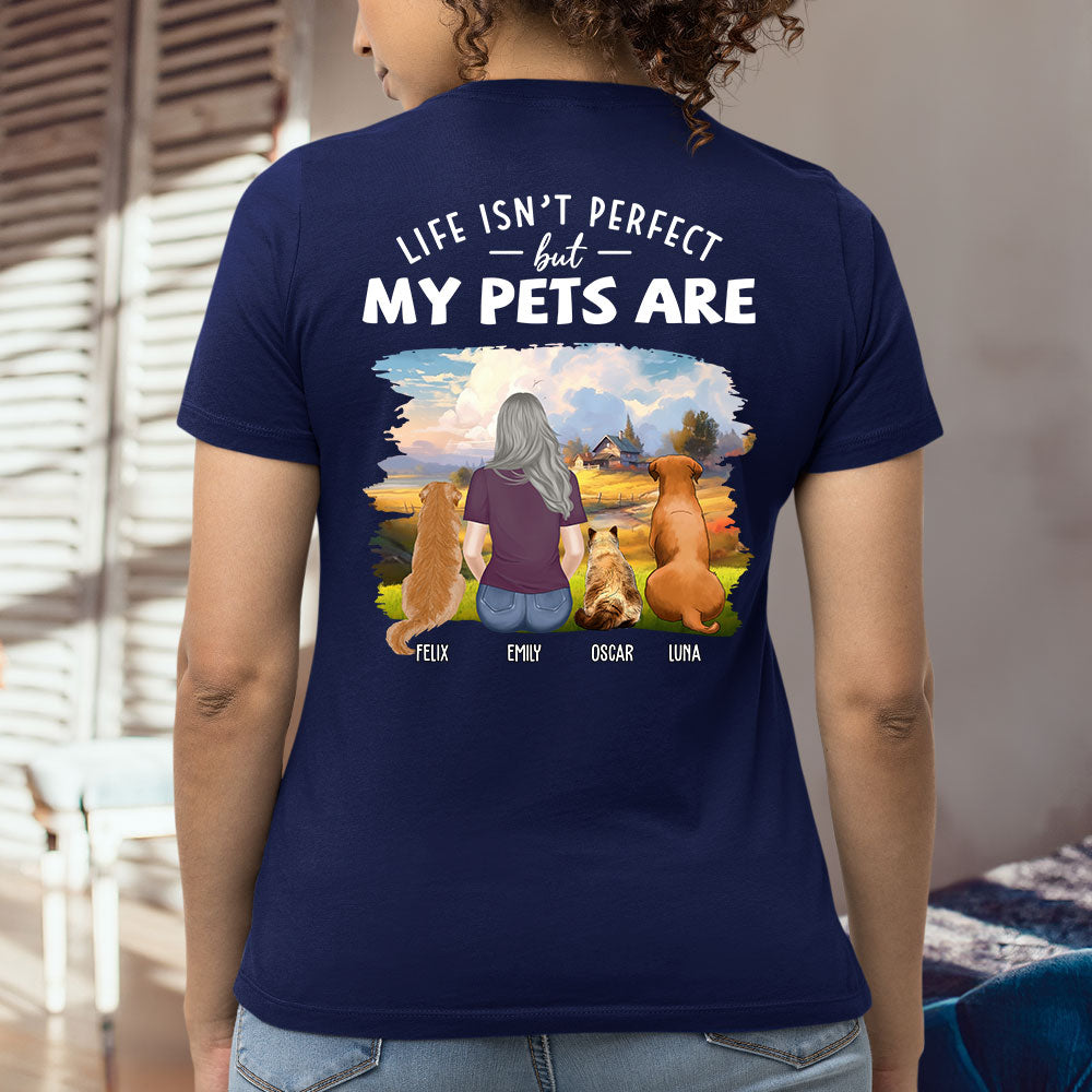 Perfect Dog Cat - Personalized Custom Women's T-shirt