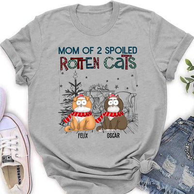 Dad Of A Spoiled Rotten Dog 3 - Personalized Custom Women's T-shirt