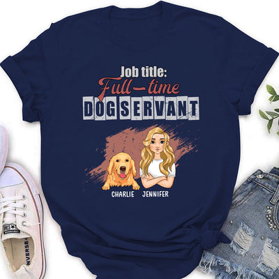 Job Title Full-time - Personalized Custom Women's T-shirt