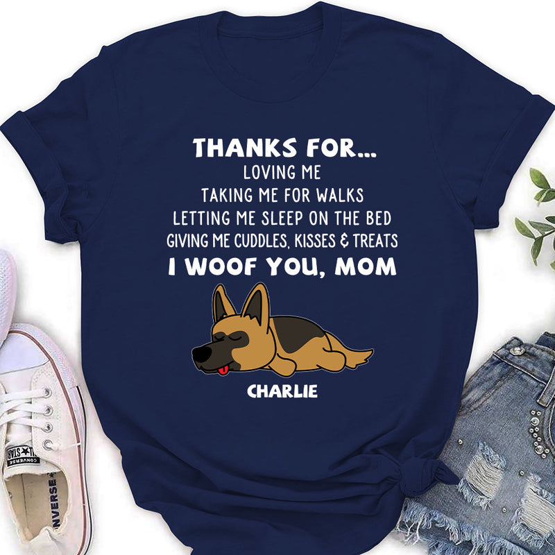 Thanks For Loving Me - Personalized Custom Women&