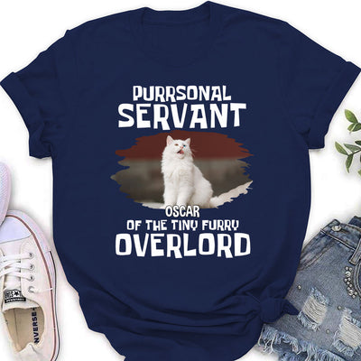 Cats Purrsonal Servant - Personalized Custom Women's T-shirt