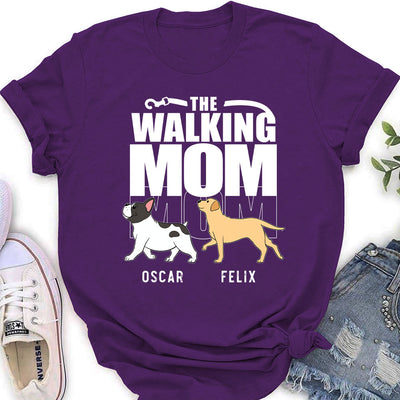 Walking Mom - Personalized Custom Women's T-shirt