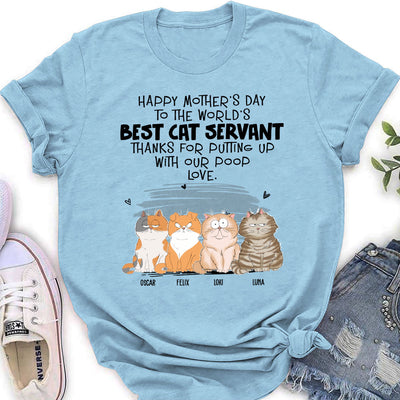 Best Cat Servant - Personalized Custom Women's T-shirt