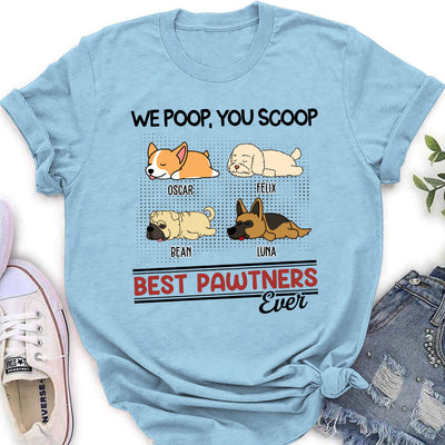 Best Pawtners Ever - Personalized Custom Women's T-shirt