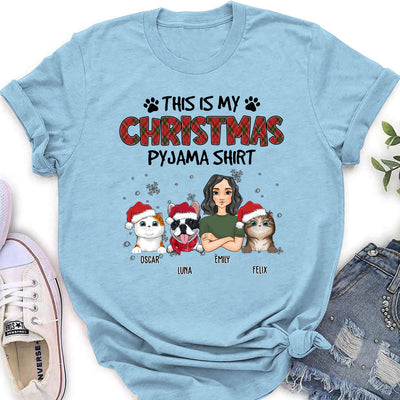 My Christmas Pawjama - Personalized Custom Women's T-shirt