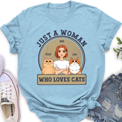 A Woman Loves Pets - Personalized Custom Women's T-shirt