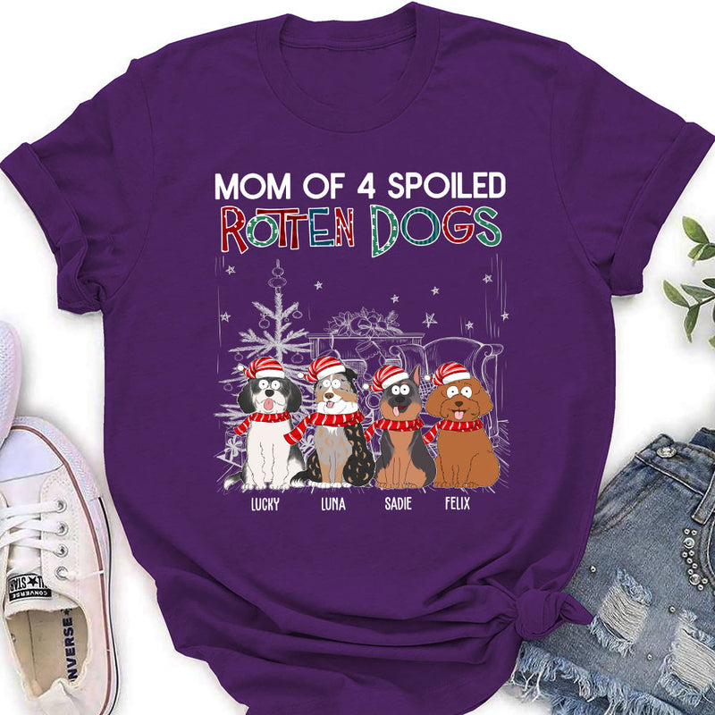 Dad Of A Spoiled Rotten Dog 2 - Personalized Custom Women&