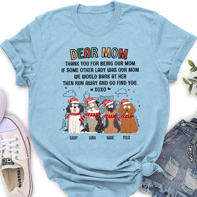 Dear Dad XOXO  - Personalized Custom Women's T-shirt