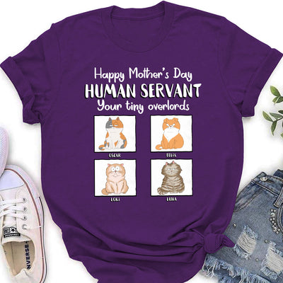 Mothers Day Pet Human Servant - Personalized Custom Women's T-shirt