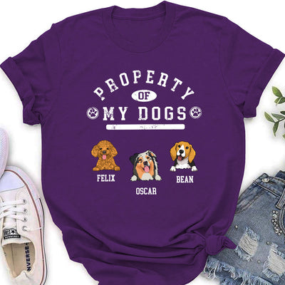 Property Of Dogs - Personalized Custom Women's T-shirt