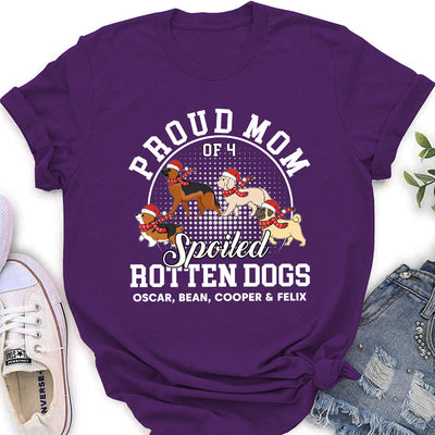 Proud Dad Mom Dogs - Personalized Custom Women's T-shirt