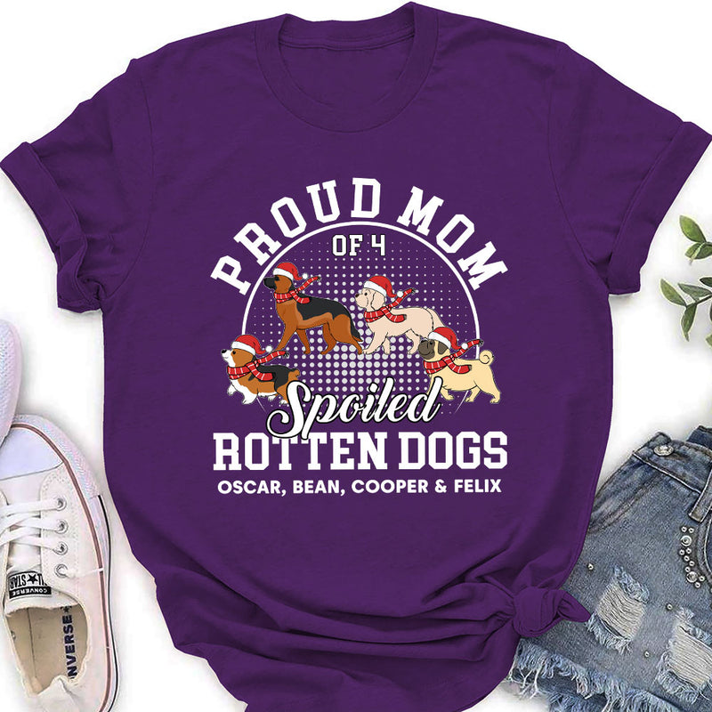 Proud Dad Mom Dogs - Personalized Custom Women&