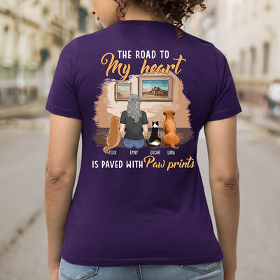 My Paw Prints - Personalized Custom Women's T-shirt