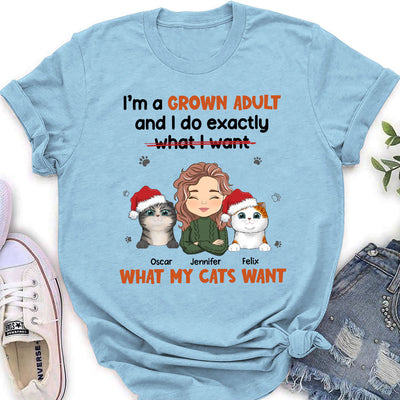 What My Cat Wants - Personalized Custom Women's T-shirt