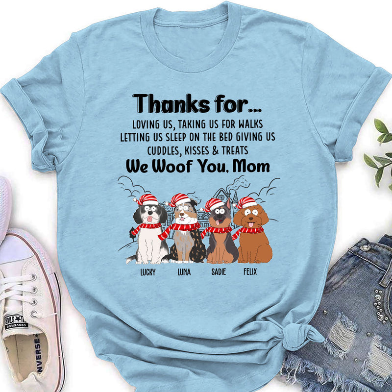 Thankful To Dad - Personalized Custom Women&