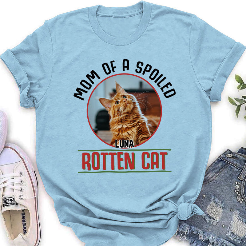 Proud Dad Of Spoiled Cats - Personalized Custom Women&