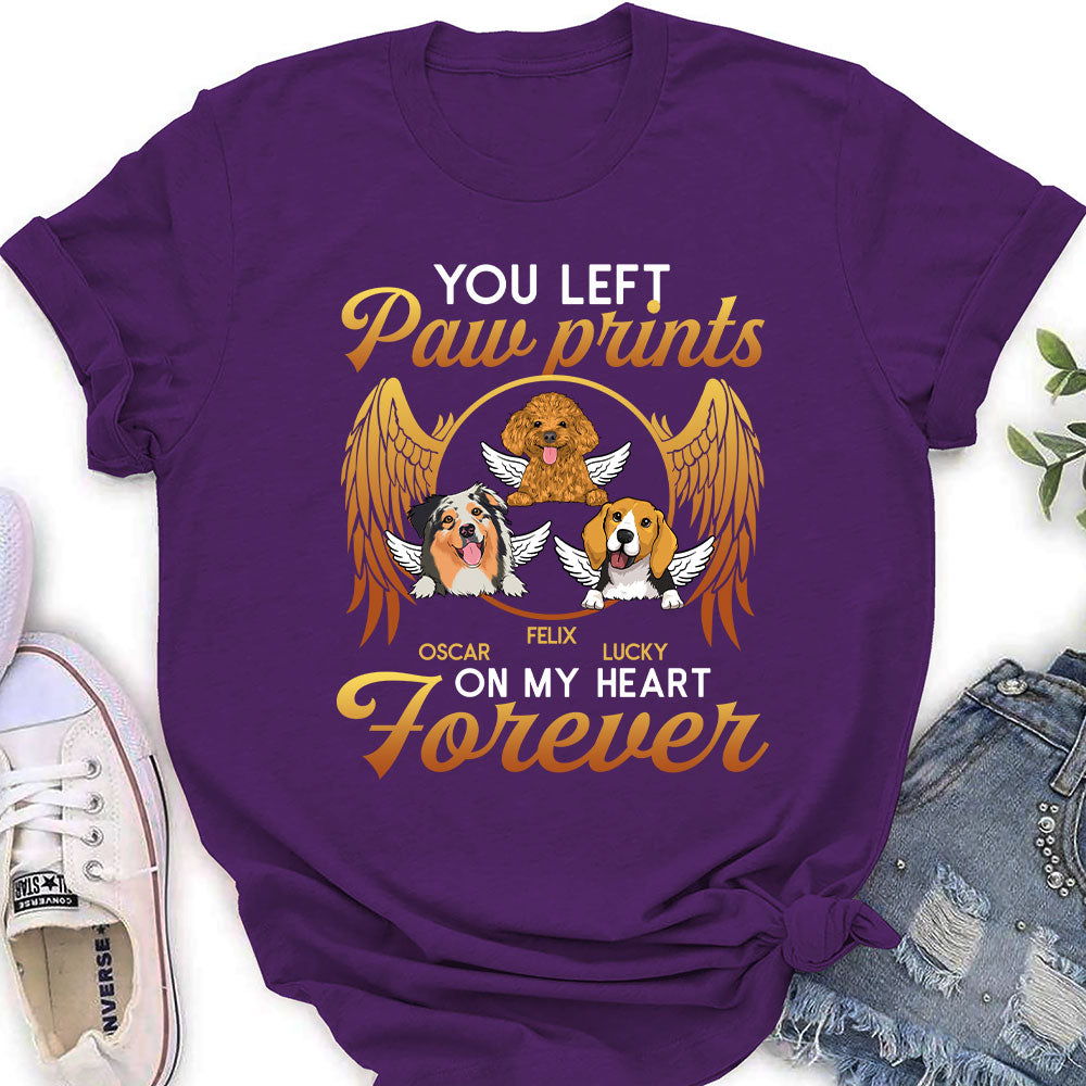 On My Heart Forever - Personalized Custom Women's T-shirt
