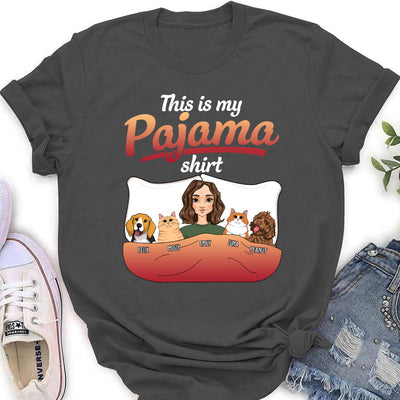 Pajama With Pet - Personalized Custom Women's T-shirt