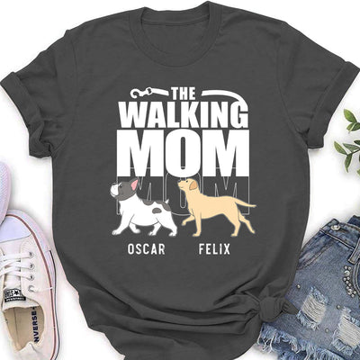 Walking Mom - Personalized Custom Women's T-shirt