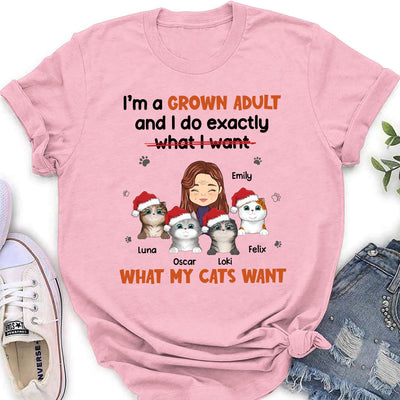 What My Cat Wants - Personalized Custom Women's T-shirt