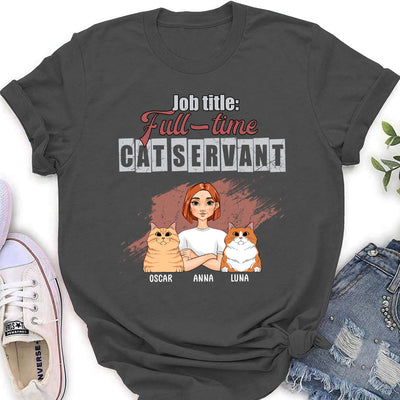 Job Title Full-time - Personalized Custom Women's T-shirt