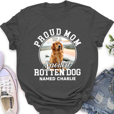 Proud Dad Mom Dogs - Personalized Custom Women's T-shirt