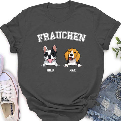 Frauchen-Herrchen - Personalisiertes Damen T-shirt