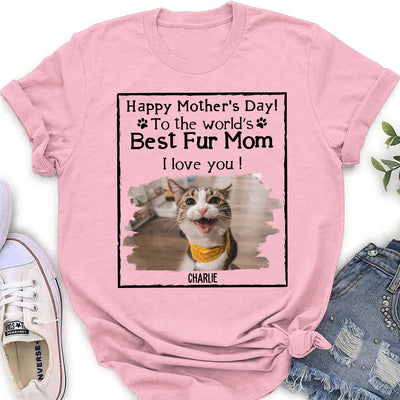 Best Cat And Dog Mom - Personalized Custom Women's T-shirt