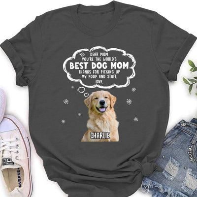 Grateful To Dog Mom - Personalized Custom Women's T-shirt