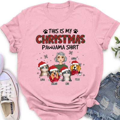 My Christmas Pawjama - Personalized Custom Women's T-shirt