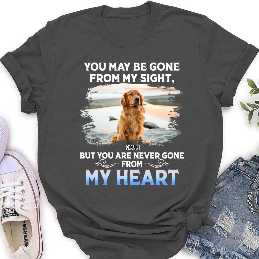 Never Gone From My Heart - Personalized Custom Women's T-shirt