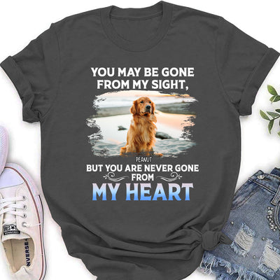 Never Gone From My Heart - Personalized Custom Women's T-shirt