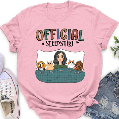 Official Sleepshirt With Pets - Personalized Custom Women's T-shirt