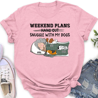 Hang Out Or Snuggle - Personalized Custom Women's T-shirt