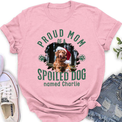 Proud Mom Of Simple Dog - Personalized Custom Women's T-shirt