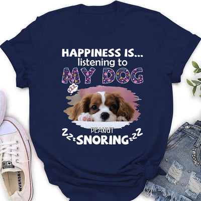 My Dog Snoring - Personalized Custom Women's T-shirt