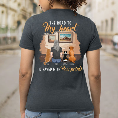 My Paw Prints - Personalized Custom Women's T-shirt