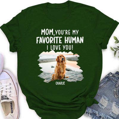 Christmas Favorite Human - Personalized Custom Women's T-shirt