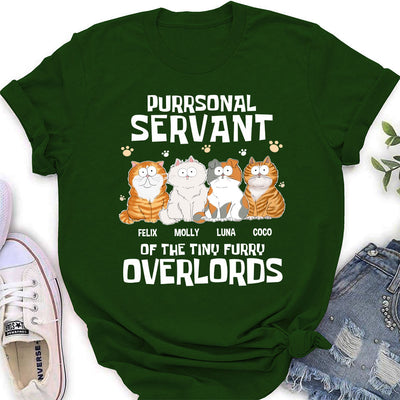 Cats Purrsonal Servant - Personalized Custom Women's T-shirt