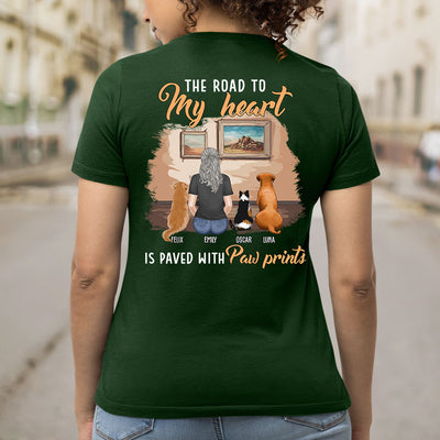 My Paw Prints - Personalized Custom Women's T-shirt