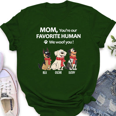 To My Favorite Human - Personalized Custom Women's T-shirt