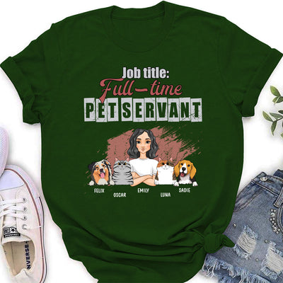 Job Title Full-time - Personalized Custom Women's T-shirt