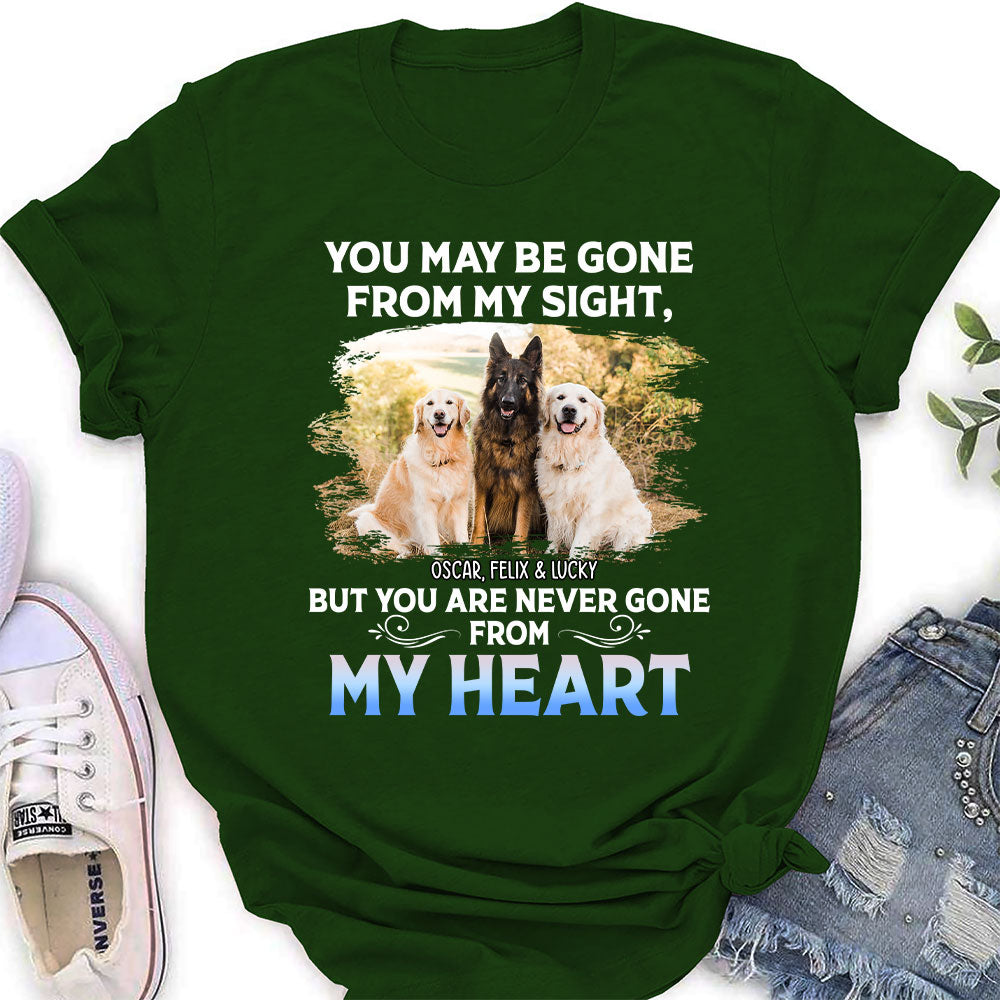 Never Gone From My Heart - Personalized Custom Women's T-shirt