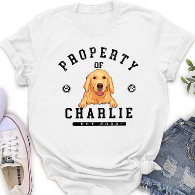 Property Of Dogs - Personalized Custom Women's T-shirt