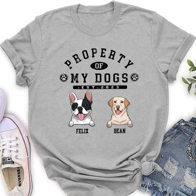 Property Of Dogs - Personalized Custom Women's T-shirt