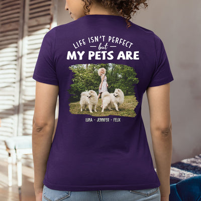 Perfect Dog Cat Photo - Personalized Custom Women's T-shirt